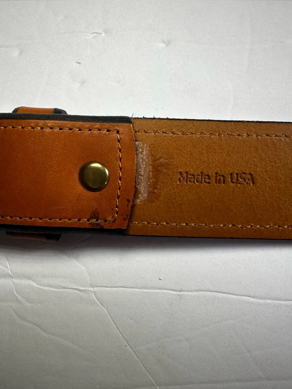 Allen Edmonds Men’s Walnut Genuine Leather 1 1/2” Dress Business Belt- Size 42